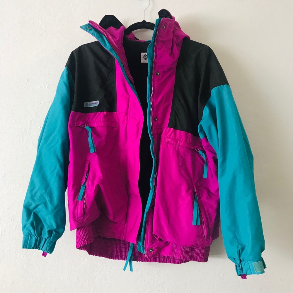 Vintage Columbia 80s Color Block Ski Jacket